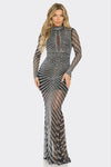 Luminary Nebula Rhinestone Reverie Maxi Dress Dress Mybisi   