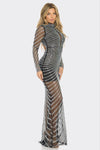 Luminary Nebula Rhinestone Reverie Maxi Dress Dress Mybisi   