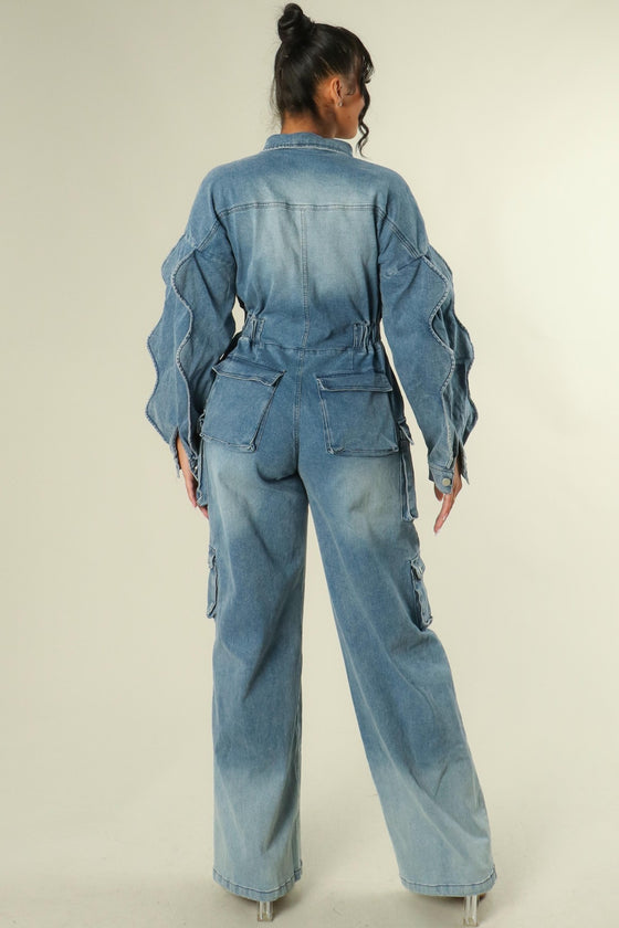 Metropolitan Trek Denim Expedition Jumpsuit  Summer   