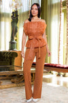 Enchanting Ruffle Elegance Jumpsuit  Fall   